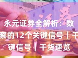 永元证券全解析：数据与洞察的12个关键信号｜干货速览